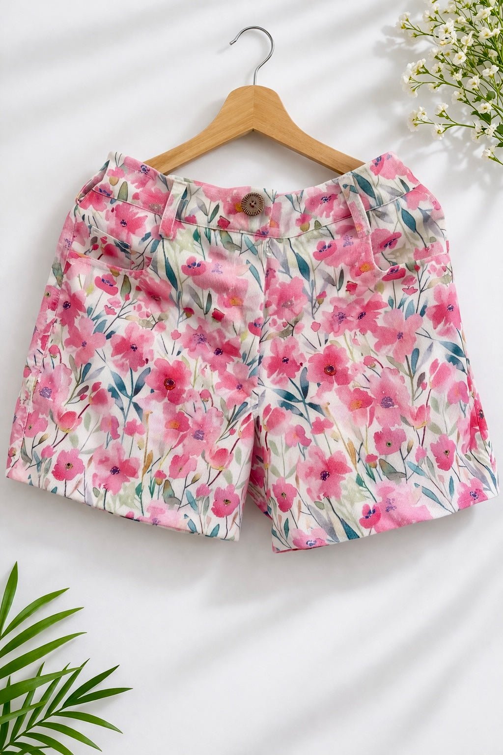 Floral Daydream Corduroy Shorts