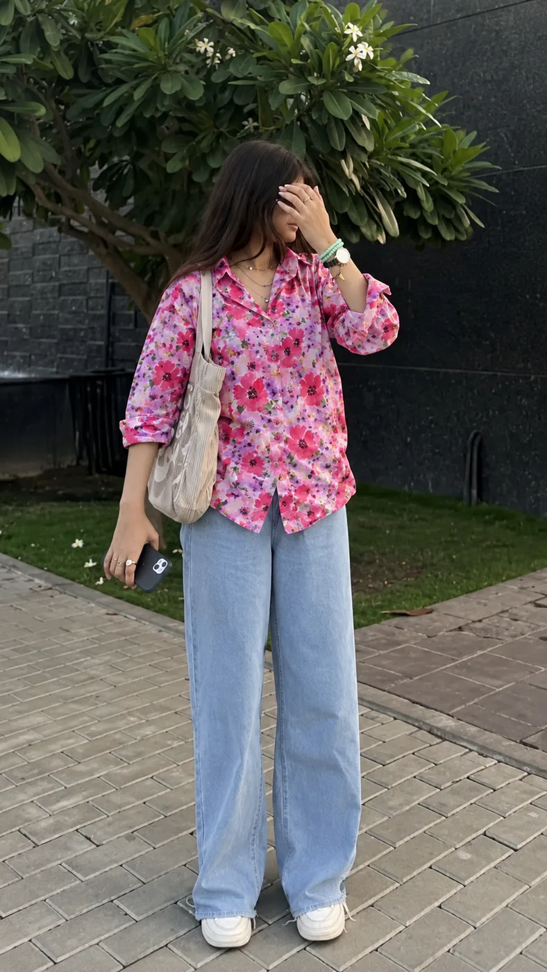 Garden Reverie Cotton Airjet Shirt